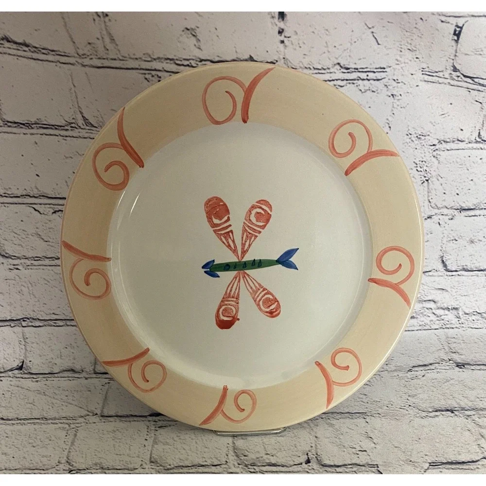 Vintage‎ Retroneu Everyday Orange Dragonfly 4250 Hand Painted 11